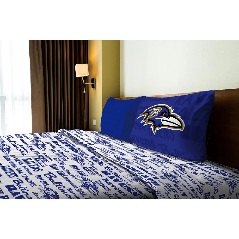 NFL 820 Ravens Anthem Twin Sheet Set