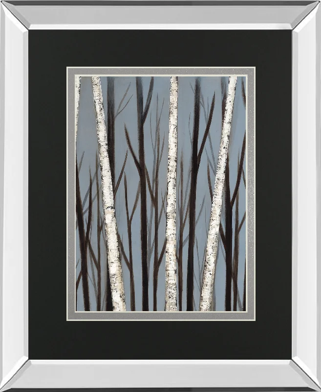 Birch Shadows By Eve Mirrored Frame - Dark Gray