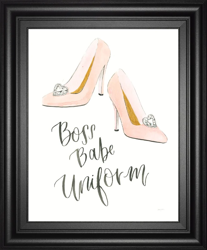 Boss Babe III By Jenaya Jackson - Framed Print Wall Art - White