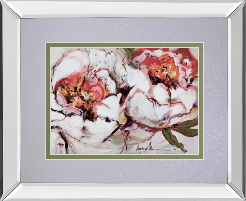 Charade Of Spring By Fitzsimmons, A - Mirror Framed Print Wall Art - Red