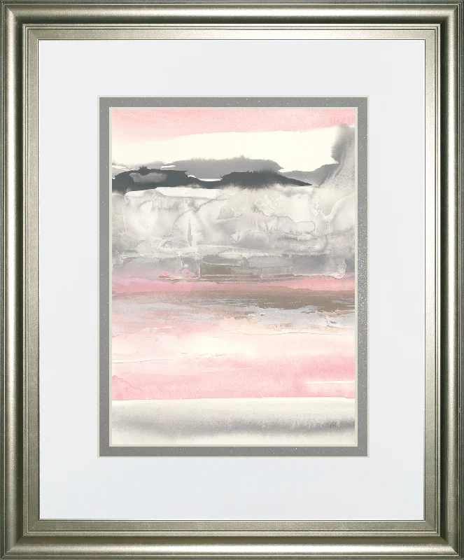 Charcoal And Blush I By Chris Paschke - Pink