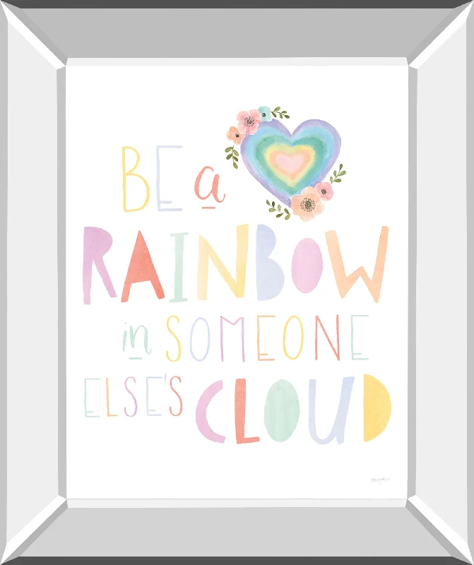 Lets Chase Rainbows II By Jenaya Jackson - Mirror Framed Print Wall Art - White