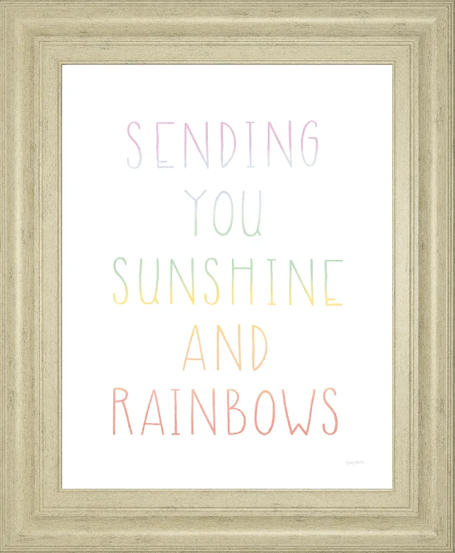 Lets Chase Rainbows VI By Jenaya Jackson - Framed Print Wall Art - White