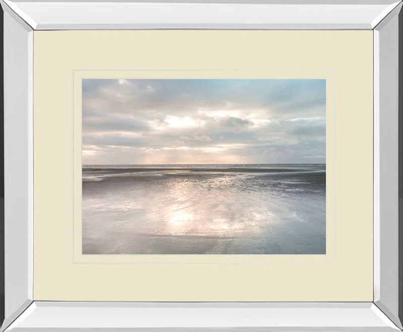 Silver Sands By Assaf Frank - Mirror Framed Print Wall Art - Dark Gray