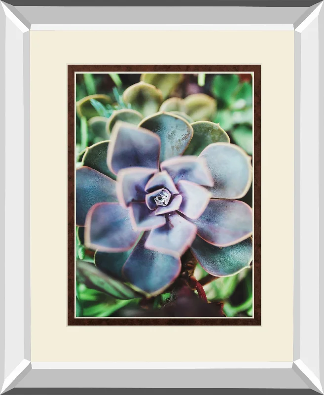 Succulence Beauty By Chelsea Kedron Mirrored Frame - Blue