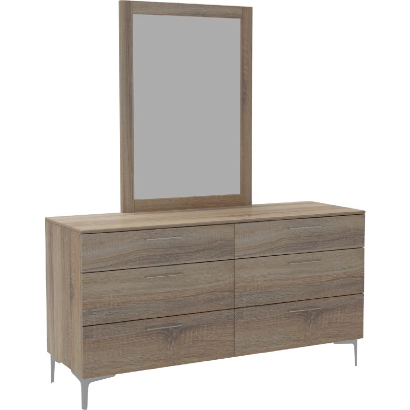 Apollo Dresser and Mirror - French Oak