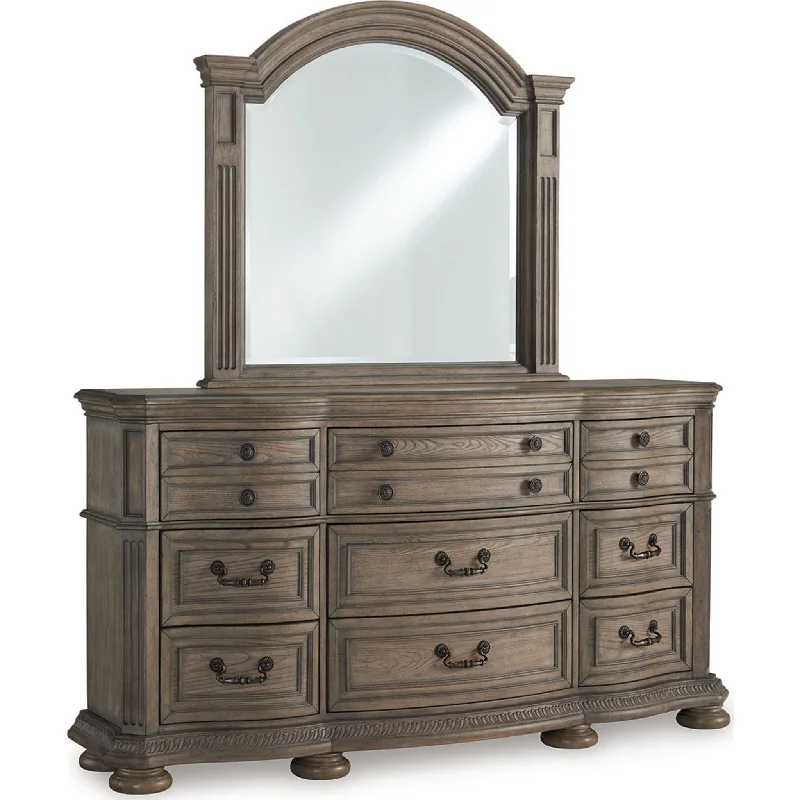 Ardenfield Dresser and Mirror - Light Brown