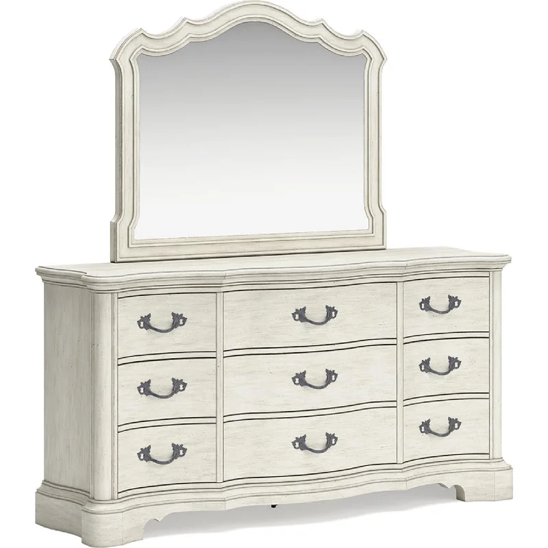 Arlendyne Dresser and Mirror - Antique White