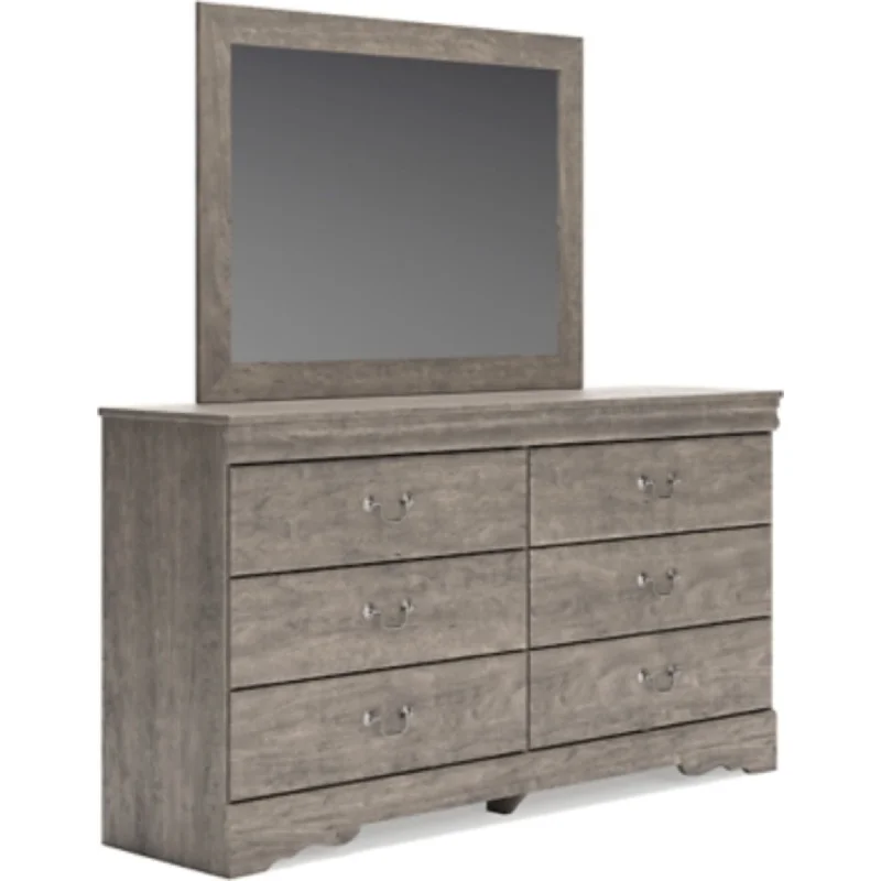 Bayzor Dresser and Mirror - Gray