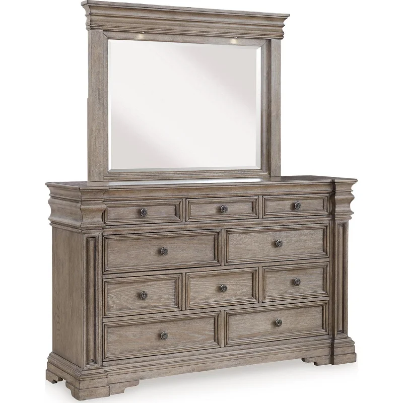 Blairhurst Dresser and Mirror - Light Grayish Brown