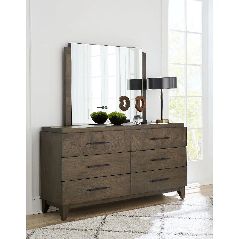 Broderick Dresser and Mirror - Wild Oats Brown