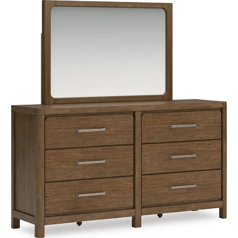 Cabalynn Dresser and Mirror - Light Brown