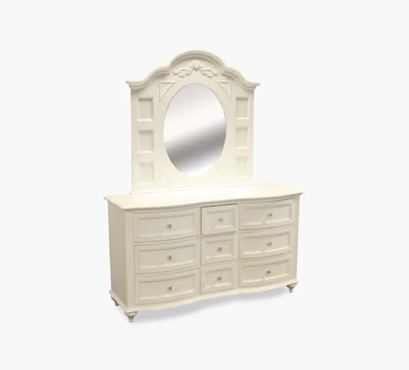 Chantilly White 57" Dresser