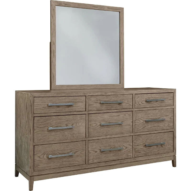 Chrestner Dresser and Mirror - Gray