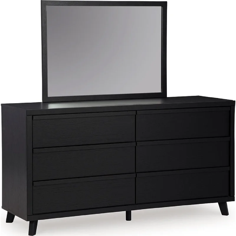 Danziar Dresser and Mirror - Black