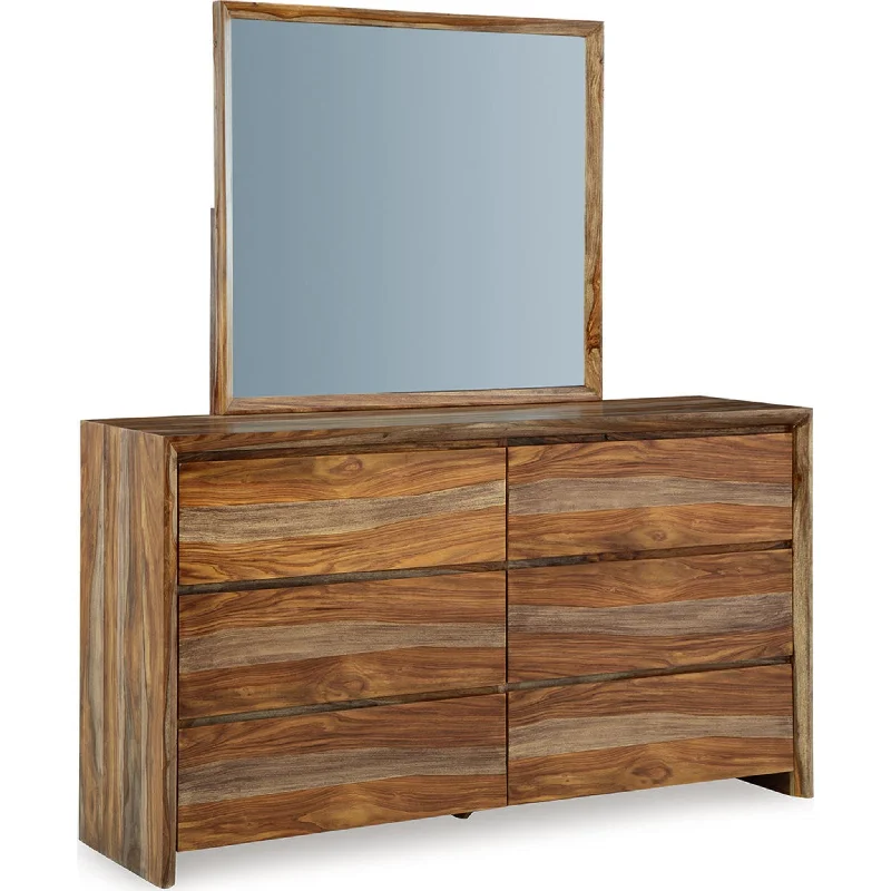 Dressonni Dresser and Mirror - Brown