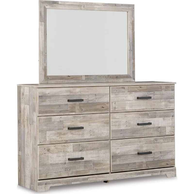 Hodanna Dresser and Mirror - Whitewash