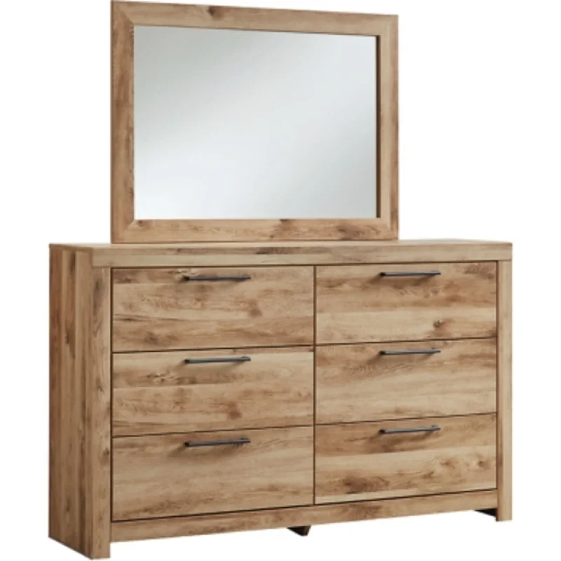 Hyanna Dresser and Mirror - Tan Brown