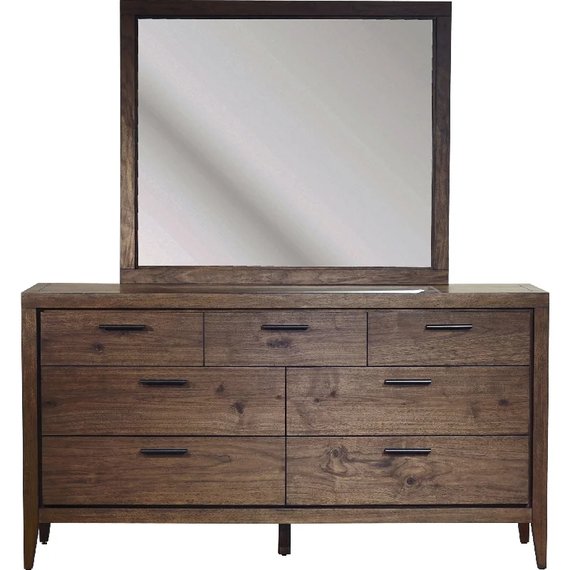 Boracay Dresser and Mirror - Wild Oats Brown