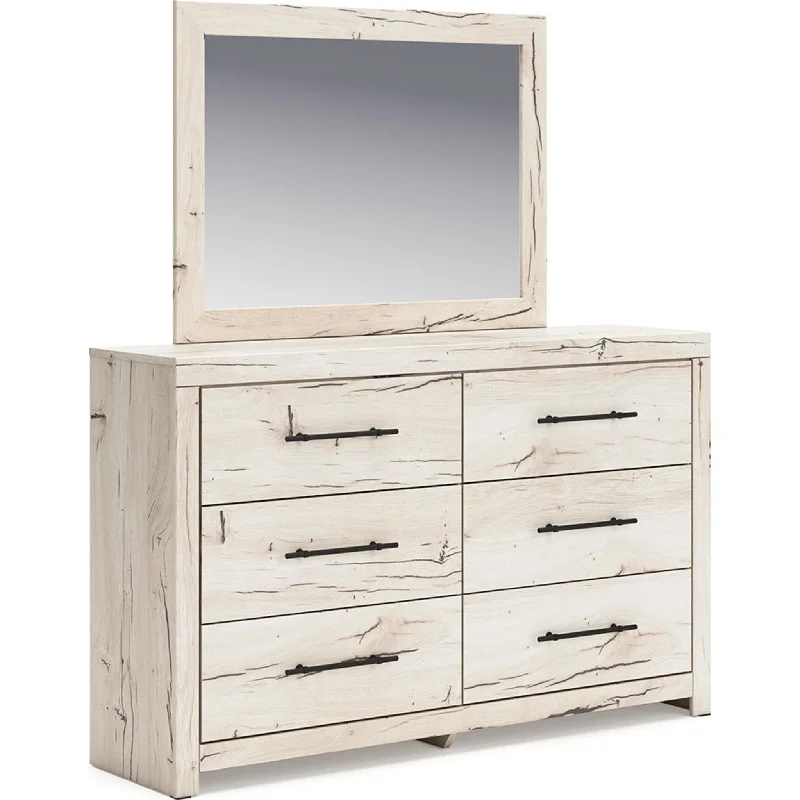 Lawroy Dresser and Mirror - Light Natural