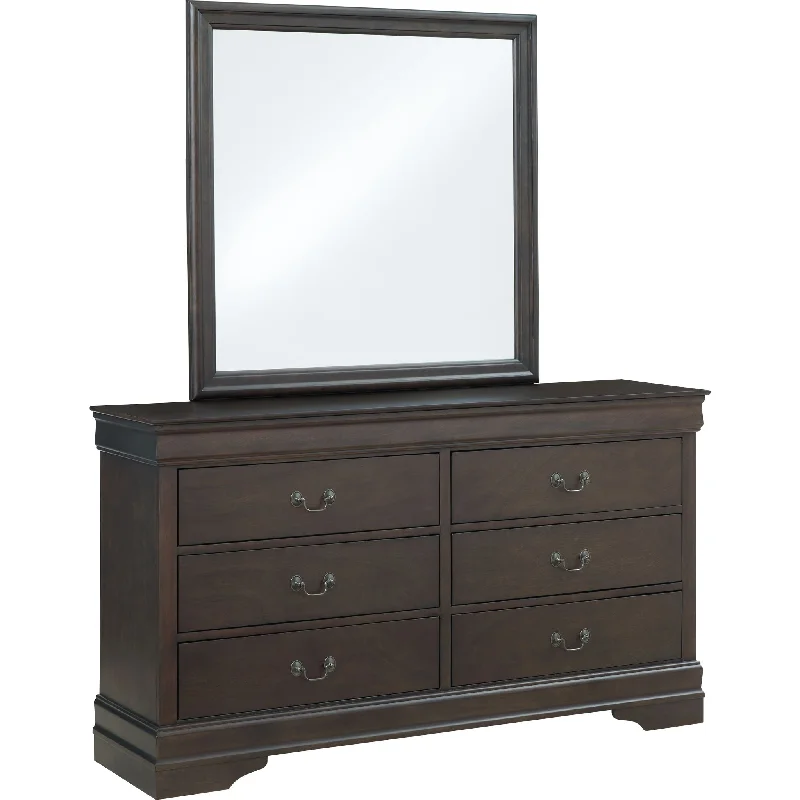 Leewarden Dresser and Mirror - Dark Brown