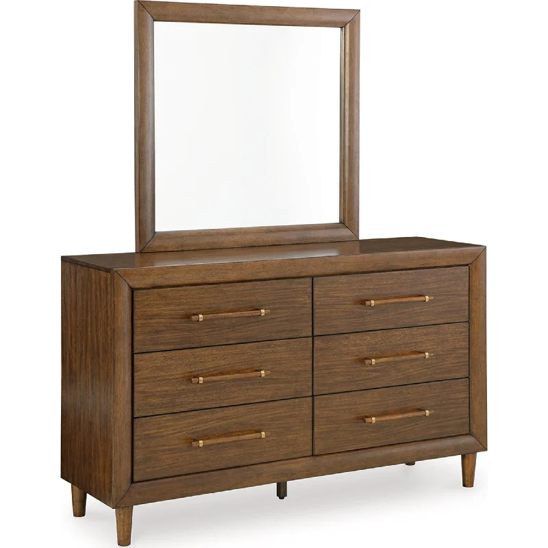 Lyncott Dresser and Mirror - Brown