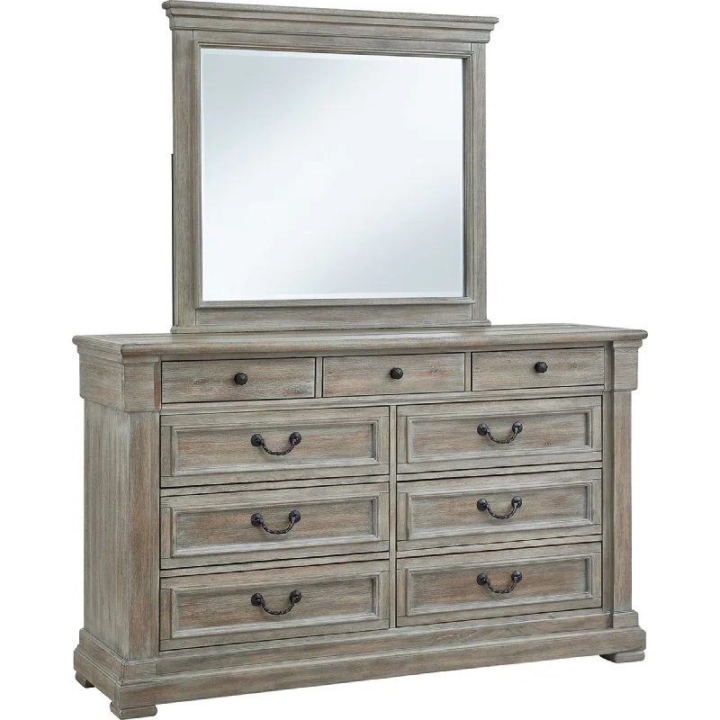 Moreshire Dresser and Mirror - Bisque