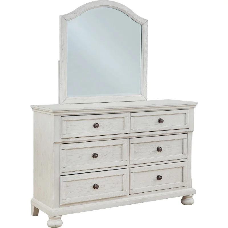 Robbinsdale Dresser and Mirror - Antique White