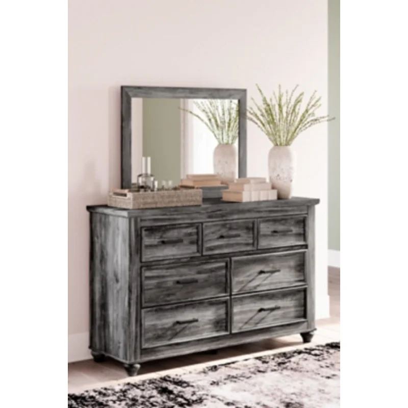 Thyven Dresser and Mirror - Gray